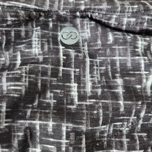 Callaway Golf Women's Cross Thatch Crew Neck Top Medium New Black & White Turn - Picture 9 of 10